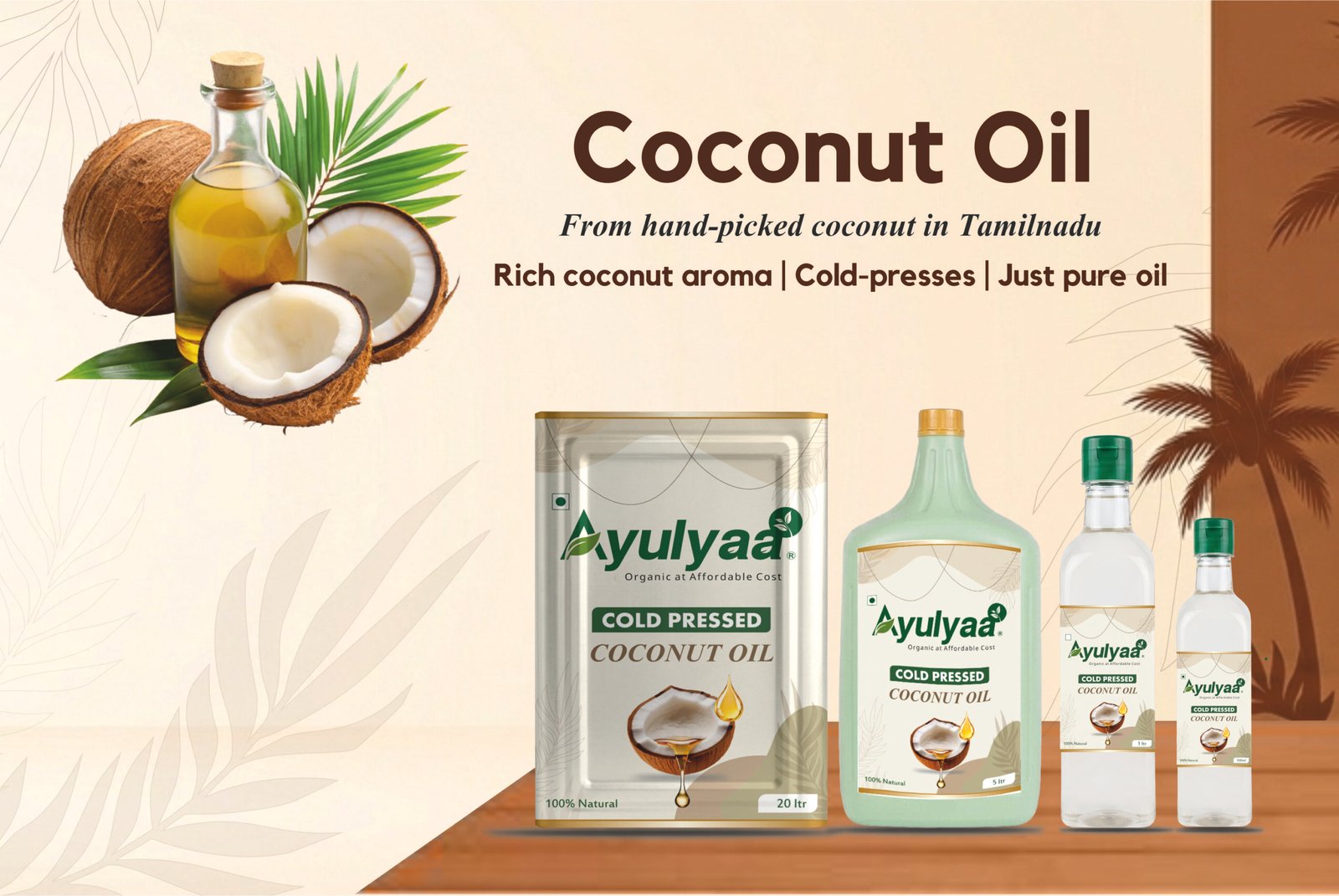 Coconut oil half