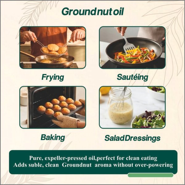 Wood-Pressed Groundnut Oil 1L - Image 4